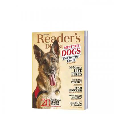 Best-selling A5 Size Book Printing With Illustration Reader's Digest Magazine