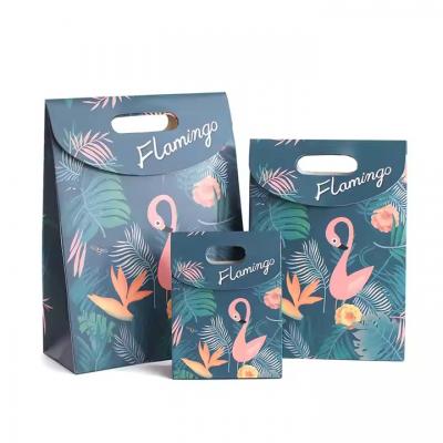 Art Paper Packaging Bag Shopping Bag With Die Cut Handle for Boutique Shop