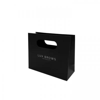 Die Cut Handles Boutique Paper Bags Perfume jewelry Gift Shopping Paper Bag