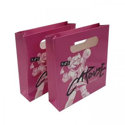 Flat Handle Paper Bag With Your Own Logo Brand Comic and Animation Gift Paper Bag
