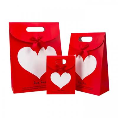 Eco-Friendly Folding Packaging Christmas Gift Bags for Boutique Shopping Paper Bags