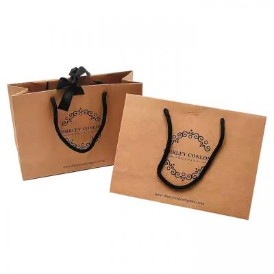 Luxury Kraft Shopping Handbags Paper Bag Clothing Gifts Packaging Bags
