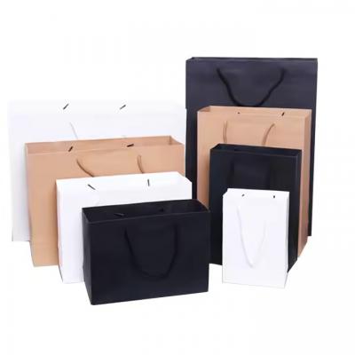 Shopping Paper Bag With Your Logo Kraft Paper Bag for Clothing Gifts Shoes