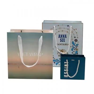 Packaging Paper Bag Boutique Shopping Paper Bags with Foil Stamp