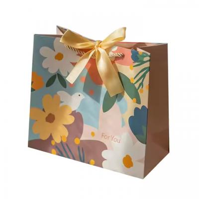 Gift Craft Jewelry Cosmetic Packaging Paper Bags Europe Shopping Clothing Bag