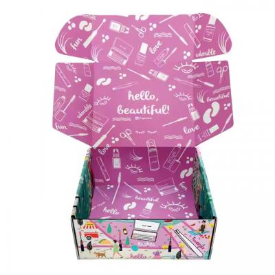 Perfume Skincare Eyelash Face Folding Card Paper Gift Packaging Mailer Box