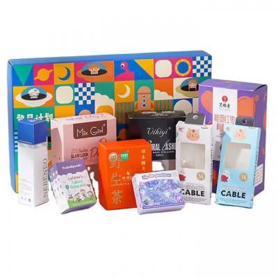 Cosmetic Packaging Box Custom Logo Gift Box Toys Nail Sets Color Box