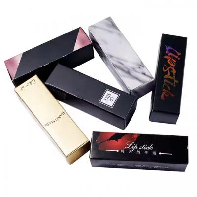 Matte Empty Cosmetics Lip Gloss Packaging Box Red Liquid Lipstick