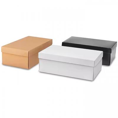 Lid and Base Corrugated Clothing Shipping Shoe Box Custom Design