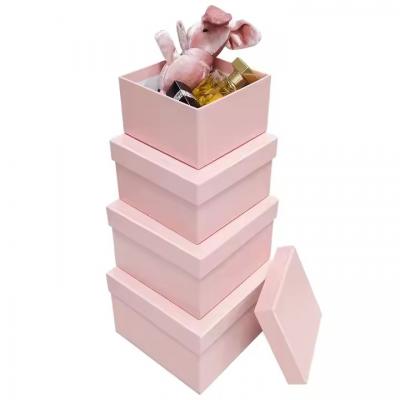Custom Eternity Everlasting Rose Suede Gift Packaging Box Flowers Florist