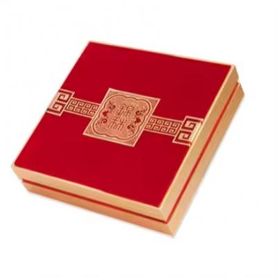 Folding Cardboard Ribbon Foldable Gift Packaging Boxes With Handle