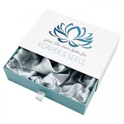 Cardboard Box Gift Box With Gold Foil Perfume Packaging Sliding Open Box