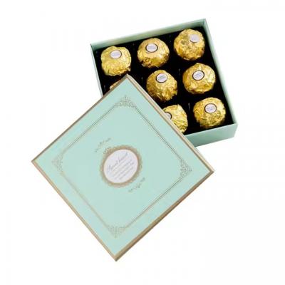Black Paper Luxury Chocolate Gift Box for Chocolate With Paper Insert