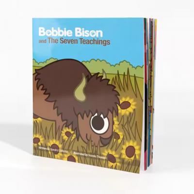 Custom Book Printing Service Cheap Softcover Saddle Stitched Full Color Children Book Printing
