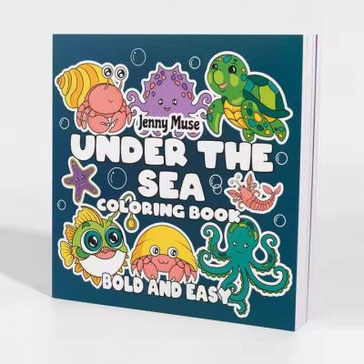 Printing Softcover Offset Paper Animal Theme Painting Books Children Coloring Book