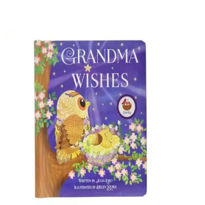 Board Book English Short Story Printed Cardboard Kraft Offset Art Quality Children Board Book
