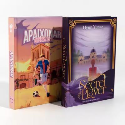 Custom Spray Edges Cream Paper Hardcover Novel Book Printing for Publishing Company