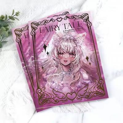 Offset Printing Book Photos Softcover Manga Book Printing with Gold Foil Magazine Printing