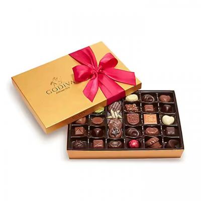 Kraft Paper New Design Chocolate Box with Gold Foil Stamping