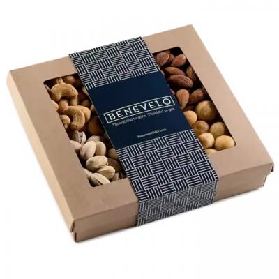 Gold Foil Matt Box Manufacturer Custom Printed Luxury Clear Window Lid