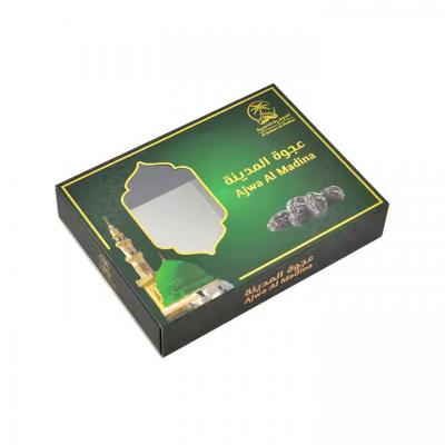 Cardboard Gold Foil UV Printing Nut Dried Fruit Medjool Dates Packaging Boxes