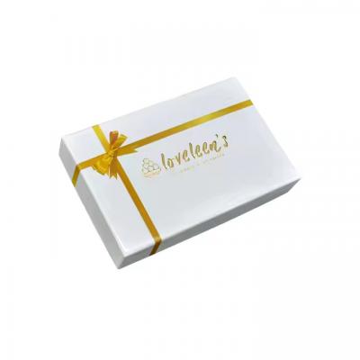 Luxury Gold Food Grade 2 Piece Chocolate Snack Candy Sweet Gift Box with Dividers