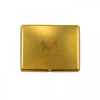 Luxury Gold Food Grade 2 Piece Chocolate Snack Candy Sweet Gift Box with Dividers
