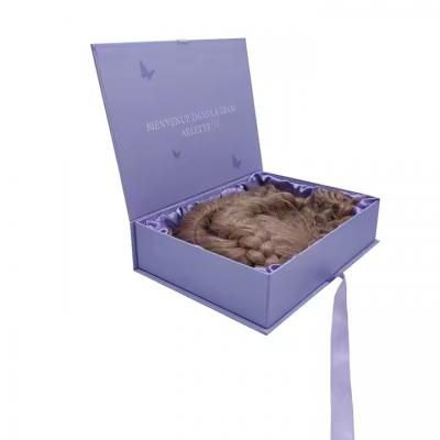 Flat Packaging Box for Cosmetic Clothes Folding Magnetic Box With Silk Cloth