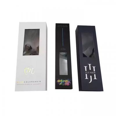 Magnetic Box Packaging With Window for Cosmetics Makeup Brush Wigs