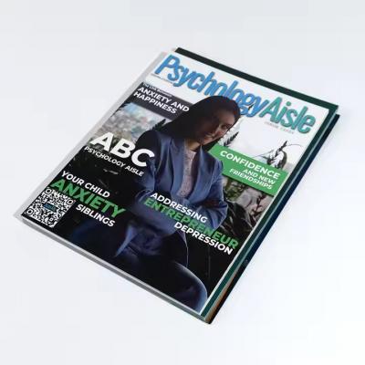 Magazine 216*279 mm Softcover Perfect Binding Catalog Book Printing with UV