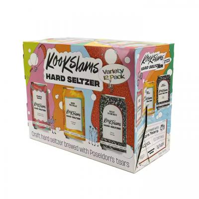 Custom Cardboard 6 Pack Beer Bottle Carrier Six Beer Packaging Boxes