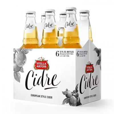 Paper Box Hot Sale Cheap Folding Cardboard Packaging 6 Pack Bottles Beer Carrier