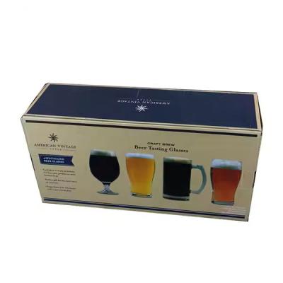 Paper Packaging Six Pack Beer Wine Glass Packing Boxes