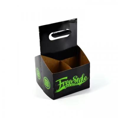 Craft Cardboard Bottle 4 Pack Wine Box Beer Can Carrier