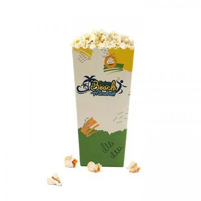 Disposable Pop Corn Boxes Packaging Fashion Custom Printed Paper Popcorn Box