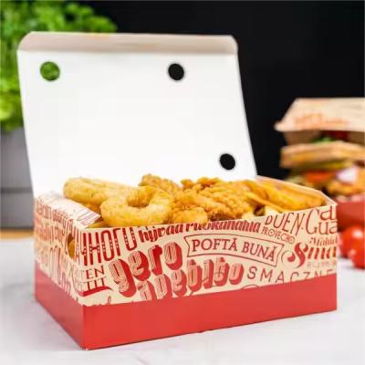 Fast Food Paper Hot Dog Restaurant to Go Fried Chicken Burger Packaging Box