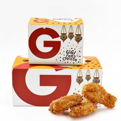 Hot Dog Packing Food Box Cardboard Paper Takeaway Fried Chicken and Fries Box