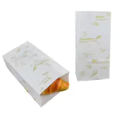 Fast Food Packaging Bag Customized Paper Hamburger Burger Bread Donuts Bag