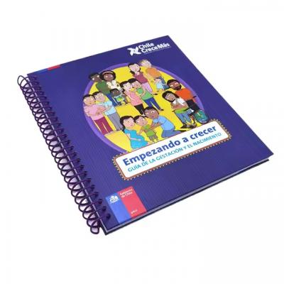 Custom Hardcover Spiral-Bound Workbook Quality Offset Paper with Elastic Band Tabs