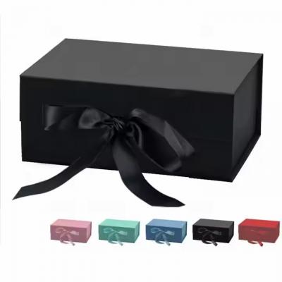 Flat Collapsible Rigid Magnetic Box Magnet Closure Pink Gift Boxes