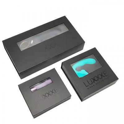 Black Magnetic Gift Box Adult Products Sexy Toy Boxes with Eva Foam