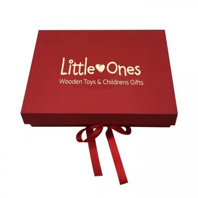 Paper Packaging Magnet Box Folding With Ribbon Design Skin Care Box