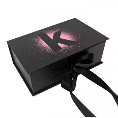 Black Gift Boxes Luxury Perfume Skin Care Serum Bottle Packaging Box