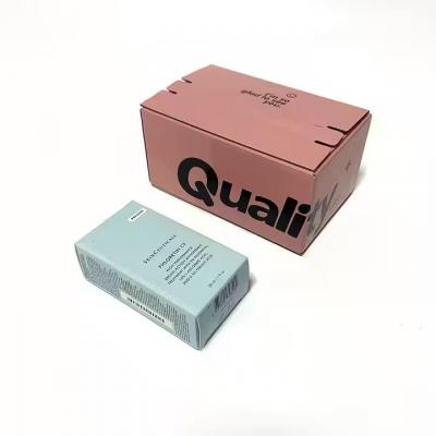Corrugated Zipper Self Seal Shipping Mailer Packaging Box With Self Adhesive