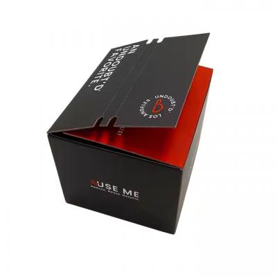 Black Corrugated Carton Shipping Boxes High Quality Mailer Self Sealing
