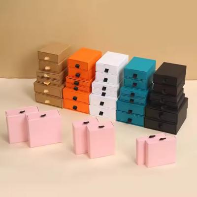 Luxury Black Matt Finish Paper Box in Stock Jewelry Box