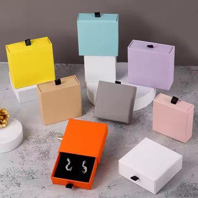 Drawer Sliding Cardboard Paper Gift Jewelry Box Packaging Custom Printed