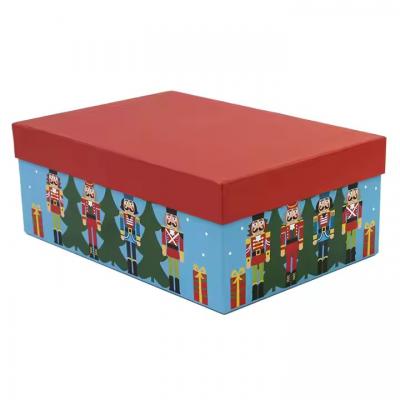 Rigid Cardboard Packaging Nutcracker Christmas Gift Box 28.4 X 9.8cm