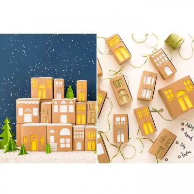 Cardboard Advent Calendar Christmas Box 24 Days Advent Calendar