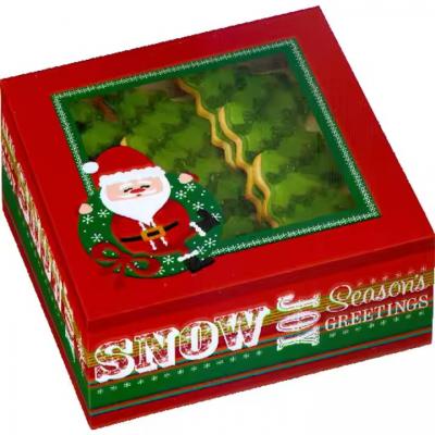 Christmas Cake Cookie Boxes Christmas Candles Cracker Box in Gift Box